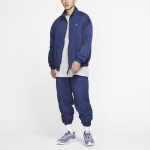 Men's Nike NRG Track Sports Stand Collar Jacket Blue CD6543-410 Men's Size L